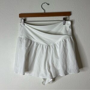 NWT Offline by Aerie Real Me Crossover Flowy Short White Elastic Waist Size XL